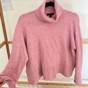 J.Crew pink turtleneck sweather